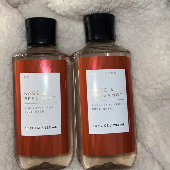 BBW MENS 2pc set Body Wash Sage & Bergamot - Picture 2 of 3